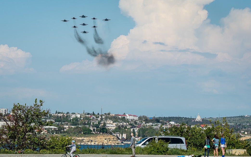 Rehearsal for the Victory Day in Simferopol 1